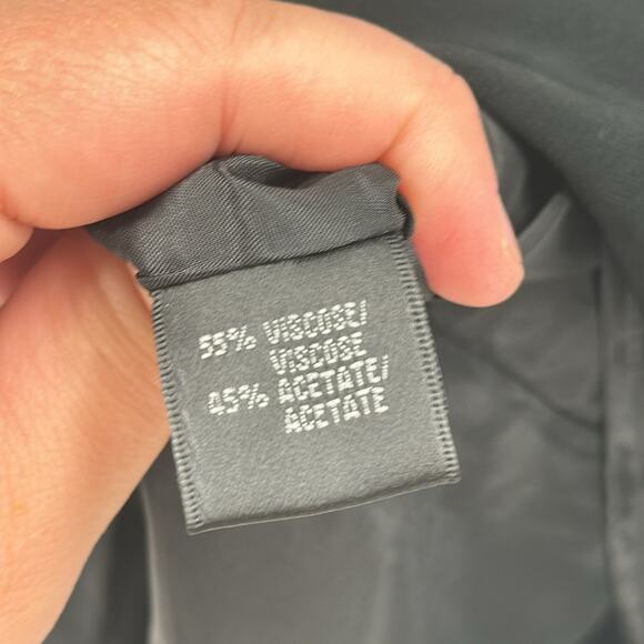 Lafayette 148 Black scoop neck fitted midi dress - Picture 6 of 7